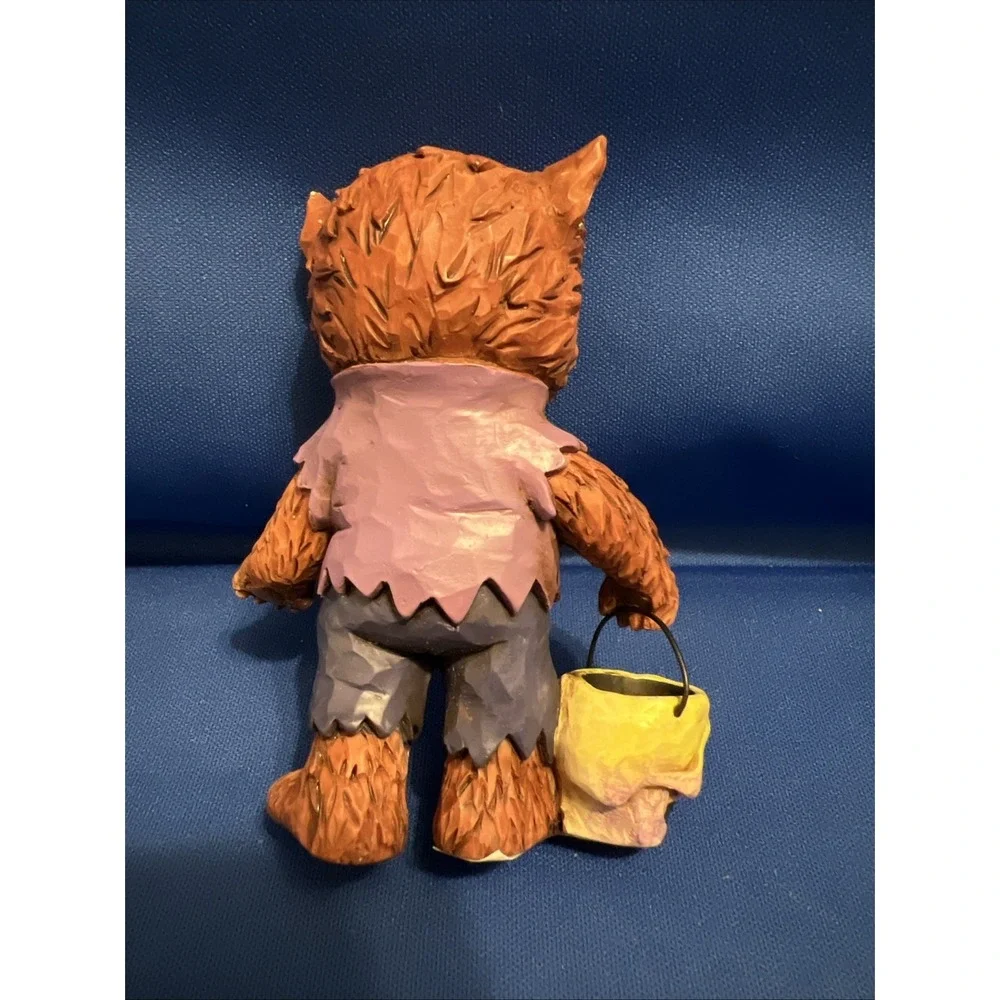 Set Of 2 Jim Shore Mini Halloween Trick Or Treat Werewolf & Skeleton Figurines